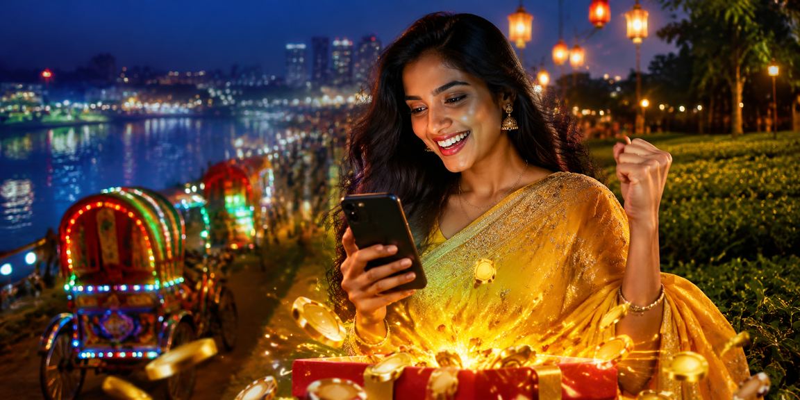 ঢাকায় ক্যাসিনো অ্যাপ ব্যবহারের সুন্দর দৃশ্য